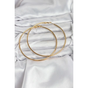 BFS 316L Çelik Gold Renk 75 mm Halka Küpe