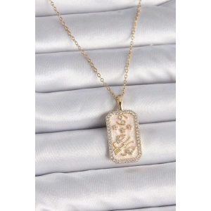 BFS 316L Çelik Gold Renk Zincir Yengeç Burcu Zirkon Taşlı Kadın Kolye