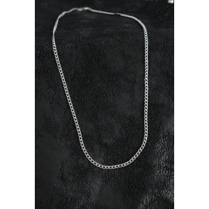 BFS 316L Çelik İnce Klasik Zincir Model Gümüş Renk Erkek Kolye