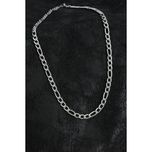 BFS 316L Çelik Kalın Figaro Zincir Model Gümüş Renk Erkek Kolye