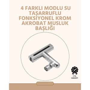 BFS 360° Dönüşlü Su Akışı Başlığı | 4ü 1 Arada Kullanım