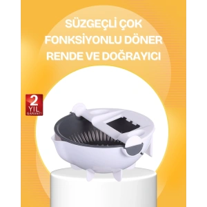 BFS 5 Fonksiyonlu Döner Süzgeçli Rende ve Dilimleyici Aparat