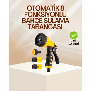 BFS 8 Fonksiyonlu Bahçe Sulama Tabancası Seti Çok Amaçlı Hortum Ucu