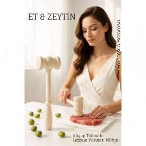 BFS Ahşap Zeytin Kırıcı ve Et Dövücü – Doğal, Sağlam, Pratik Mutfak Yardımcısı