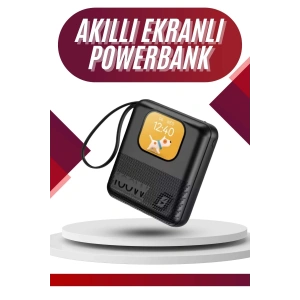 Mey İthalat® Akıllı Powerbank 10.000 MAH 4 Çıkışlı Taşınabilir Dijital Göstergeli