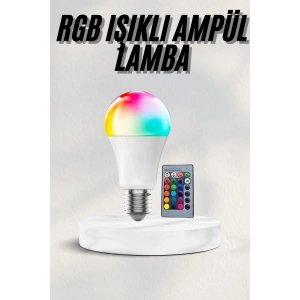 BFS Akıllı RGB Led Ampul Led Uzaktan Kumandalı Renk Değiştiren Ampul