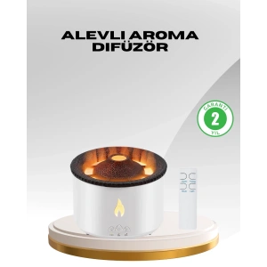 BFS Alev Efektli Aromaterapi Difüzörü – 360 ml Su Hazneli, Sessiz ve Zaman Ayarlı