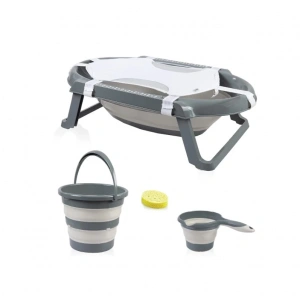 BFS  BabyJem Katlanır Banyo 5Li Küvet Seti 596 Antrasit