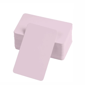 BFS Boş Kelime Kartları 5x8 cm - 50 Adet Oval Kenarlı | Tabu & Not Kartları - Pembe