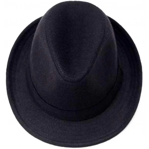 BFS     Çocuk Boy Siyah Kumaş Fötr Şapka Gösteri Şapkası Michael Jackson Şapkası 54 No