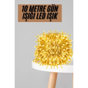 BFS Dekoratif Peri Led 100 Ledli Gün Işığı Pilli 10 Metre Gün Işığı