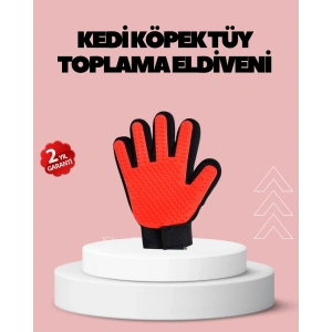 BFS Evcil Hayvanlar İçin Tüy Dökülme Önleyici Eldiven – Masaj ve Temizlik İçin Yumuşak Silikon Uçlu