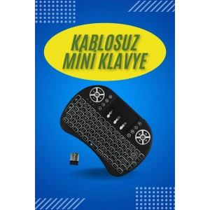 BFS Işıklı Kablosuz Mini Klavye ve Dokunmatik Mouse Seti Türkçe Kablosuz