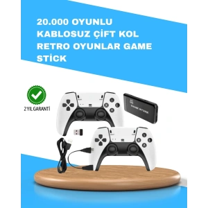 BFS Kablosuz Retro TV Oyun Konsolu – 30.000+ Oyun, HD Çıkış & Kablosuz Gamepad ile Efsanevi Oyun Deneyimi