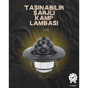 BFS Kamp ve Bahçe İçin Retro LED Fener – Sıcak Işık, Uzun Ömürlü Batarya