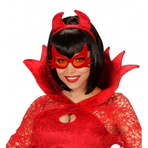 BFS   KırmızıRenkBıyıkTasarımlıKediGözlüğü19x11cm