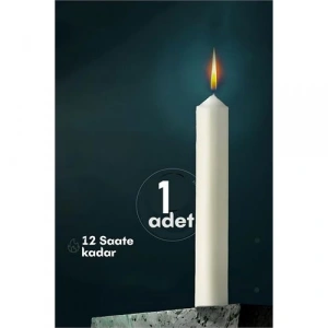 BFS Klasik Mum1 Adet - Kokusuz Mum