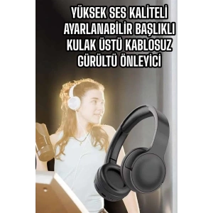 BFS Kulak Üstü Kablosuz Bluetooth Kulaklık Gürültü Önleyici Uzun Şarj Süreli