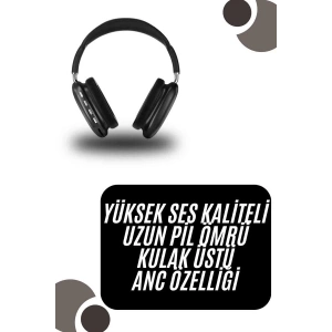 BFS Kulak Üstü Kablosuz Bluetooth Kulaklık Yumuşak Süngerli SD Kart Girişli