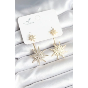 BFS Kutup Yıldızı Model Zirkon Taşlı Pirinç Kadın Küpe