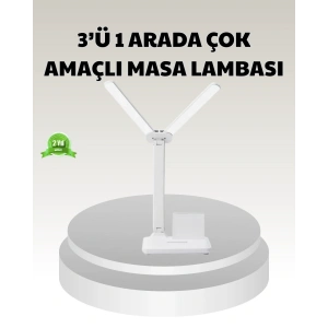 BFS LED Işıklı Masa Lambası – Göz Yormayan, Kısılabilir ve Esnek Başlıklı