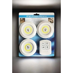 BFS Mutfak Dolap Altı Işığı Uzaktan Kumandalı Yapışkanlı Kablosuz Pilli