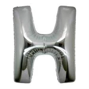 BFS Nessiworld  H Harf Folyo Balon Gümüş Renk  40 inç
