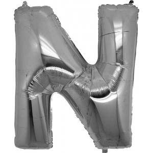 BFS Nessiworld  N Harf Folyo Balon Gümüş Renk  40 inç