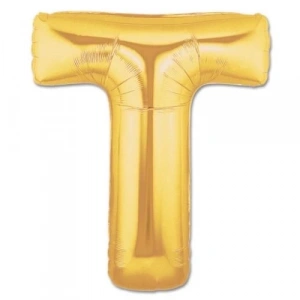 BFS Nessiworld    T Harf Folyo Balon Altın Renk  40 inç