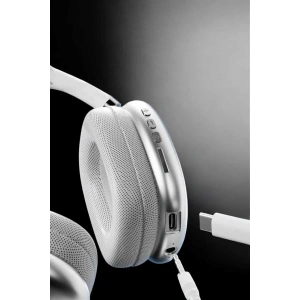 BFS P9 Air Max Kablosuz 5.0 Mikrofonlu Bluetooth Kulaklık Beyaz Yüksek Ses Kaliteli