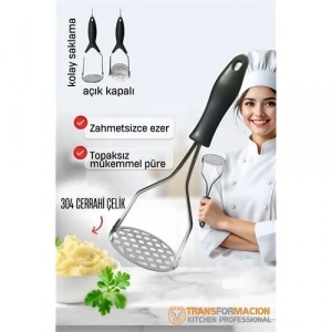 BFS Patates Ezici 304 Paslanmaz Çelik Havuç Muz Avokado Ezici