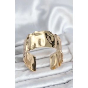 BFS Pirinç Gold Renk Levha Model Kadın Bileklik