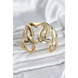 BFS Pirinç Gold Renk Vintage Kadın Bileklik