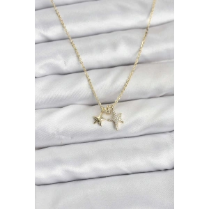 BFS Pirinç Gold Renk Yıldız Minimal Kadın Kolye
