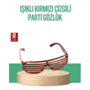 BFS Renkli Işıklı Gözlük Eğlenceli Gece Aksesuarı