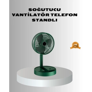 BFS Şarjlı Katlanabilir Mini Fan – 3 Kademe Hız Ayarı, Taşınabilir Tasarım