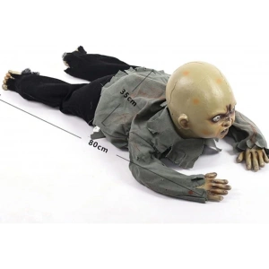 BFS  Sesli Işıklı ve Sensörlü Yerde Emekleyen Hareketli Bebek Hayalet Zombi Dekor 30x85 cm