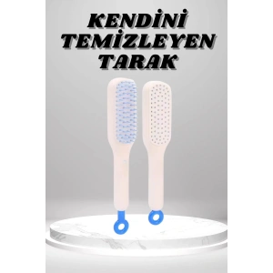 BFS Silikon Yumuşak Sıkı Dişli Sihirli Geri Çekilebilir Tarak Kendini Temizleyen Saç Fırçası