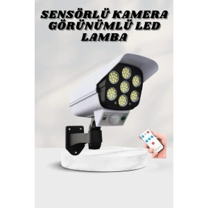 BFS Solar Lamba Kamera Görünümlü Duvar Lambası Dönebilen Bahçe Aydınlatması