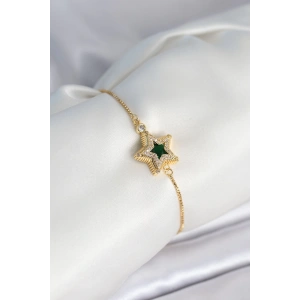 BFS Yıldız Model Asansörlü Gold Renk Kadın Bileklik