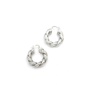 Burgu Halka Küpe - Gümüş