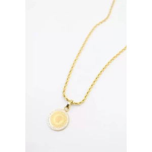 Çeyrek Kolye - 60 cm - Altın