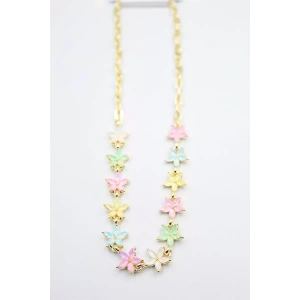 Çiçek Kolye - Altın