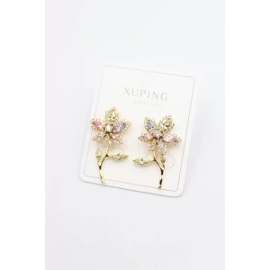 Çiçek Küpe - Altın