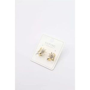 Çiçek Küpe - Altın