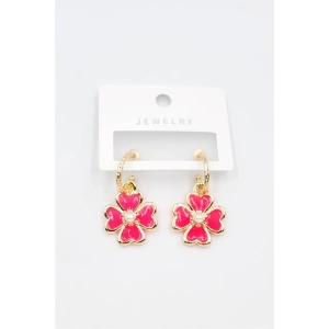 Çiçek Küpe - Pembe