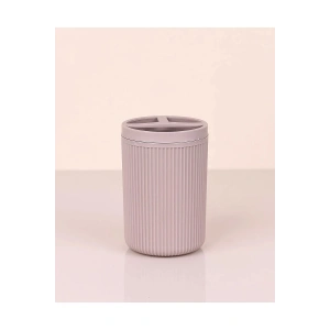 Çizgili Yuvarlak Diş Fırçalık