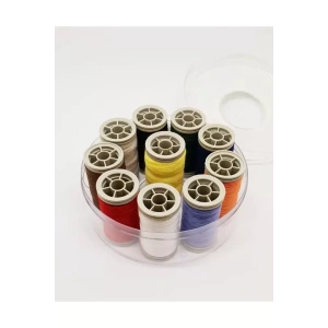 Dikiş Iplik Seti 10lu Yuvarlak Kutulu Royaleks-7663