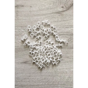 Dikmeli Sistem 75 adet Tül ve Perde Düğmesi Sağlam Korniş Halkası