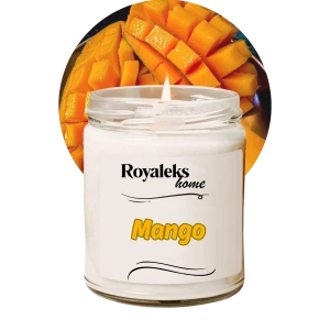Doğal Özel Seri Kokulu Dekoratif Kavanoz Mum 210 cc - Mango Esansı - RYL